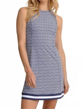 Southern Tide Lylee Geo Sleeveless Mini Dress